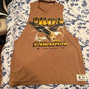 Under Armour Project Rock Iron Paradise Tank Top - Tan